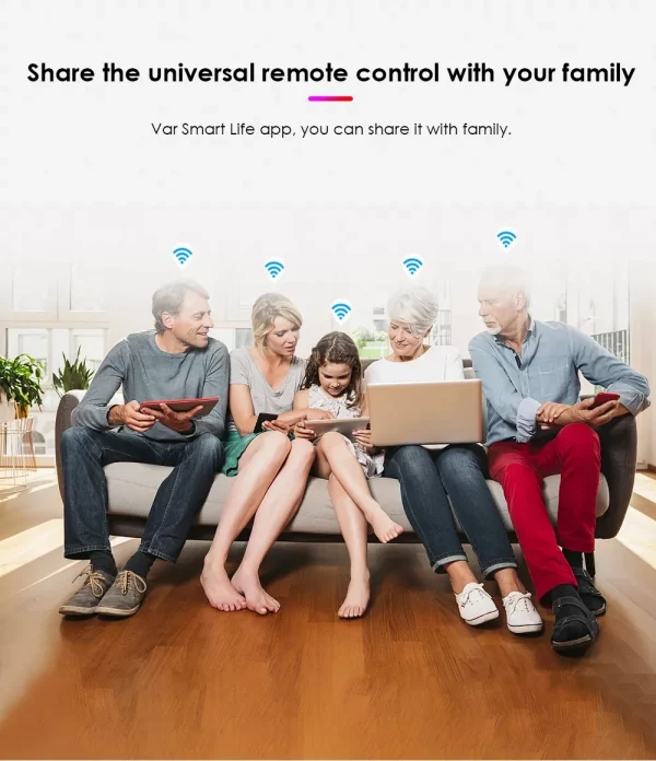 Tuya WiFi Smart IR Remote Control For Air Conditioner TV, Smart Home Infrared Universal Remote Controller For Alexa,Google Home 5