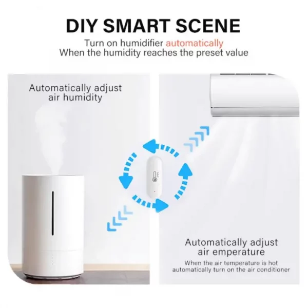 Tuya ZigBee Temperature And Humidity Sensor ZigBee Temperature Sensor Smart Home Security Work With Alexa Google Home Assistant 5