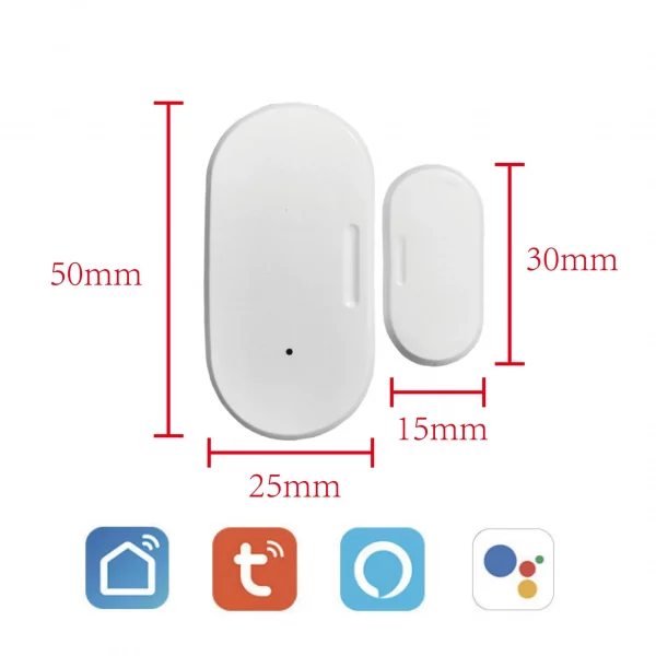 Tuya Zigbee Door Window Sensor Burglar Alarm Smart Home Automation Security Protection Smart Life Work With Alexa Google Home 5