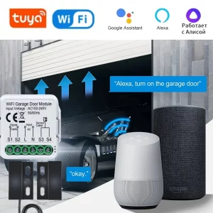 WiFi Tuya Smart Garage Door Opener Controller APP Voice Controller Remote Control Close Works With Alexa Google Home Smart Life