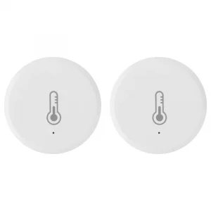 2X Zigbee Smart Temperature And Humidity Sensor Battery Powered Security Mini Hygrometer With Tuya Smart Life App