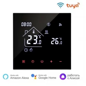 Tuya WiFi Smart Thermostat Control Panel Electric Floor Heating Water/Gas Boiler LCD Touch Thermostat Temperature Control Panel