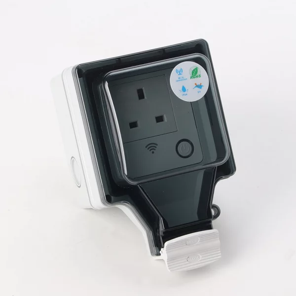 Tuya Outdoor Wifi Waterproof Socket IP66 Smart Electrical Outlets With Timer App Voice Control Dustproof Smart Socket Power Plug 6