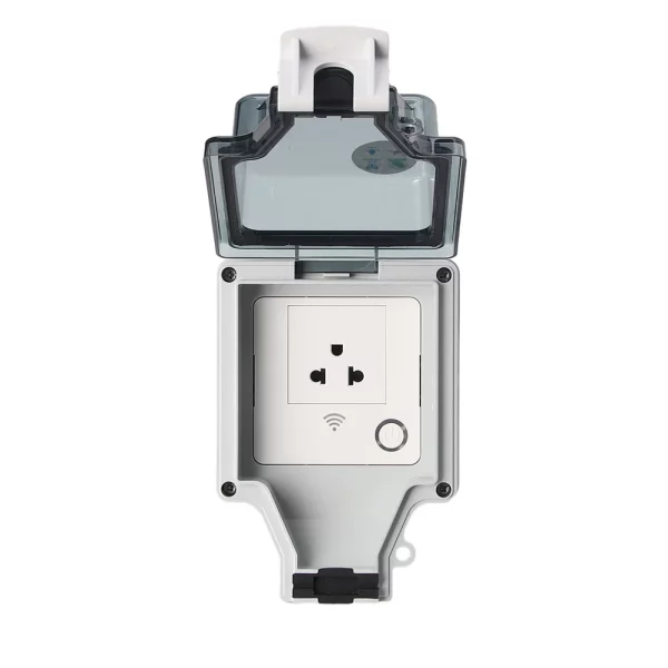 Tuya Outdoor Wifi Waterproof Socket IP66 Smart Electrical Outlets With Timer App Voice Control Dustproof Smart Socket Power Plug 4