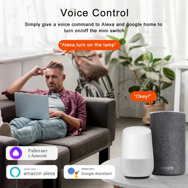 Tuya ZigBee WiFi Smart Switch Automation Module Relay Supports 2 Way Control Breaker Voice Control with Alexa Alice Google Home 2