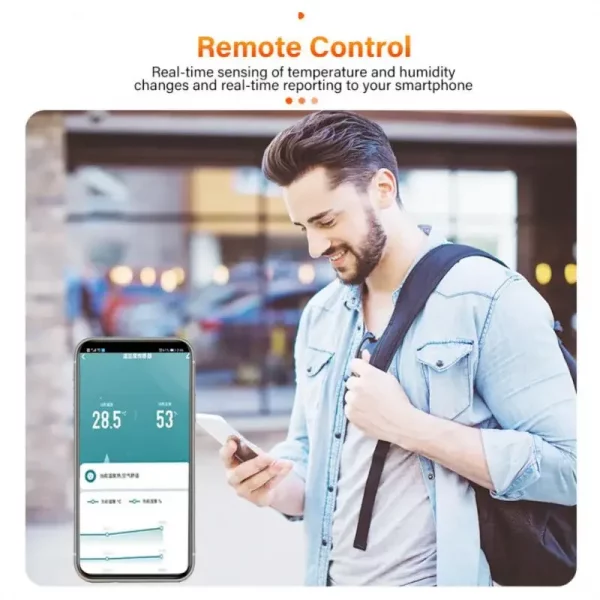Tuya ZigBee Temperature And Humidity Sensor ZigBee Temperature Sensor Smart Home Security Work With Alexa Google Home Assistant 4